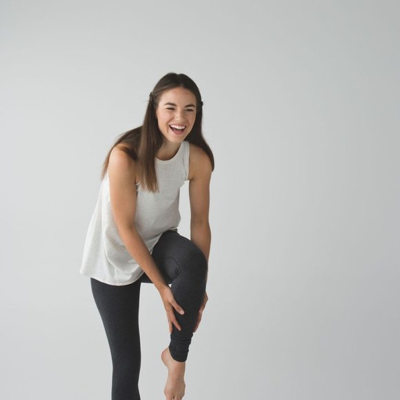 Lululemon Wunder Under Pant (Hi-Rise) Heathered Black - Picture 3 of 13